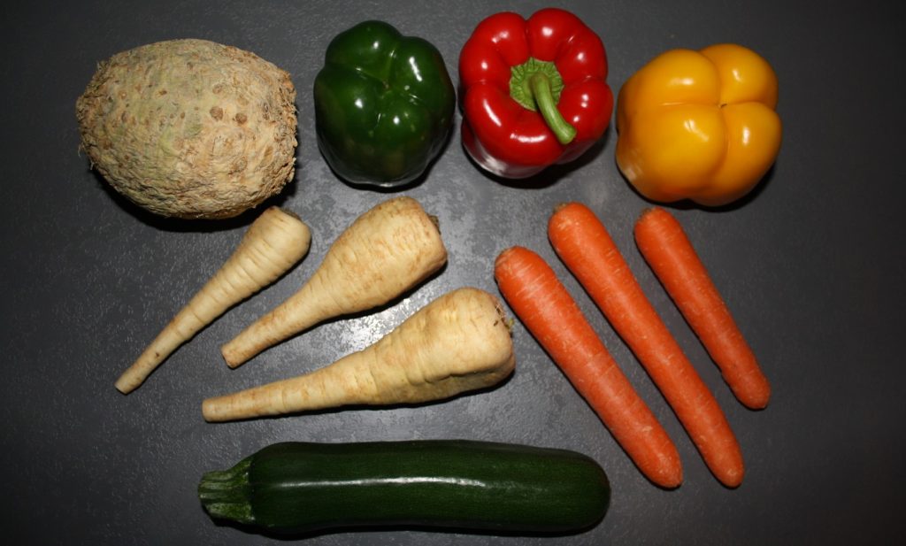 Gemüse als Basis für Kaninchenchips